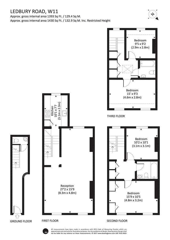 4 bedroom flat to rent - floorplan