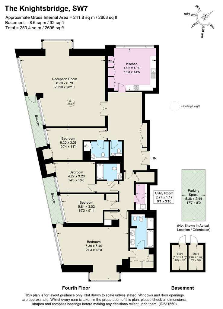 4 bedroom flat to rent - floorplan