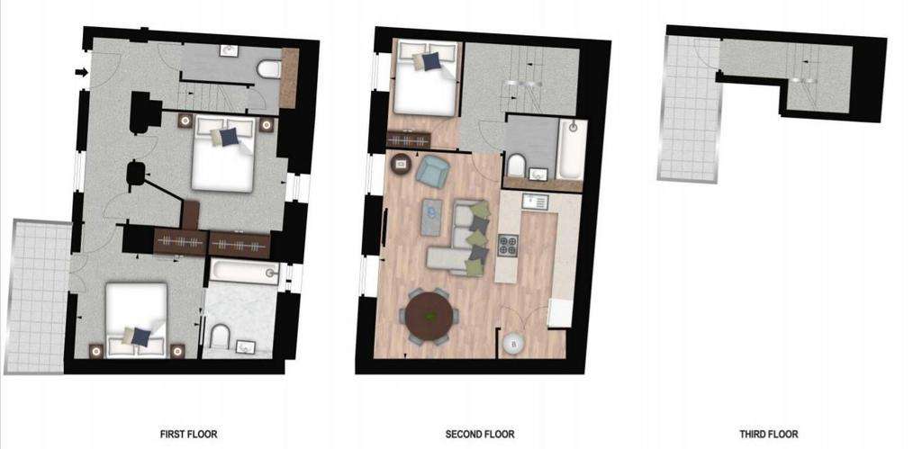 3 bedroom flat to rent - floorplan