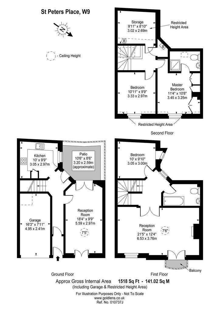 3 bedroom mews house to rent - floorplan