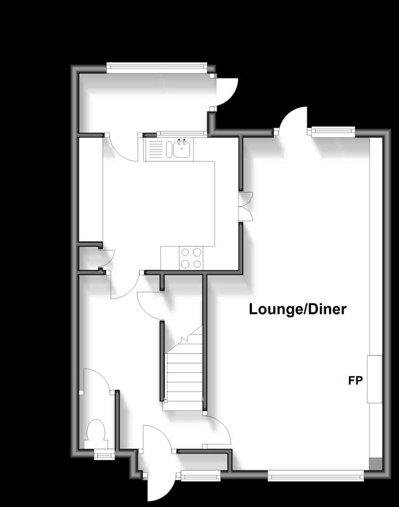 4 bedroom terraced house for sale - floorplan