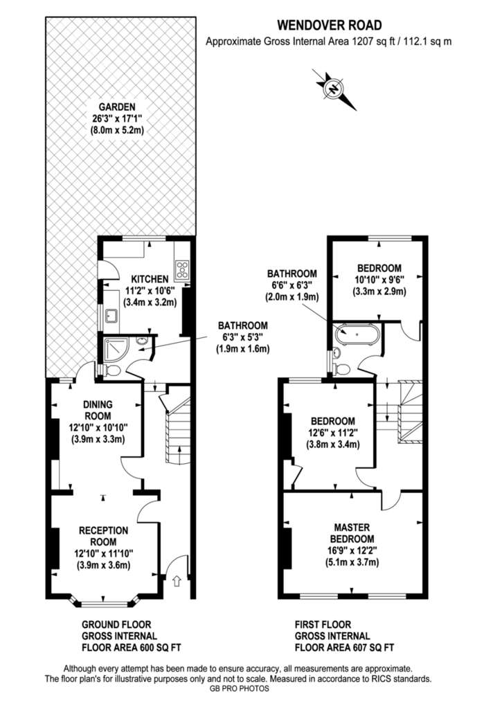 3 bedroom terraced house to rent - floorplan