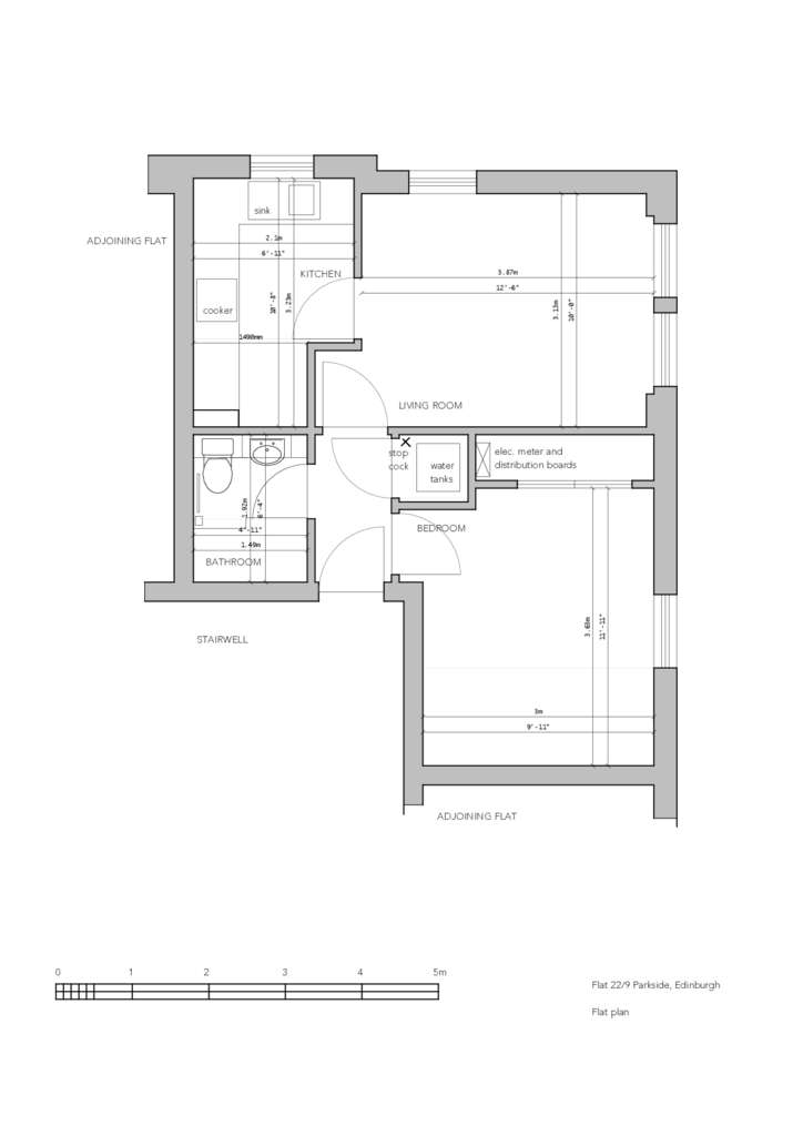 1 bedroom flat to rent - floorplan