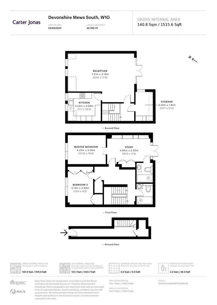 2 bedroom flat to rent - floorplan