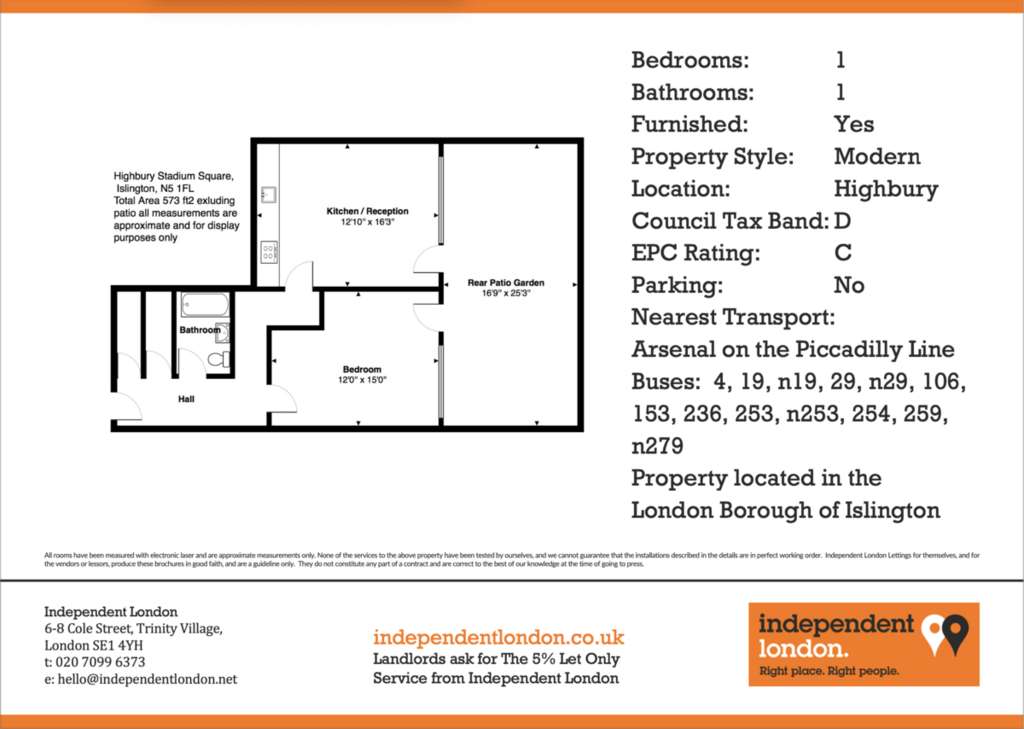 1 bedroom flat to rent - floorplan