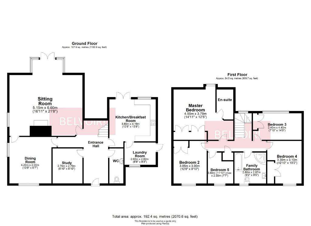 5 bedroom detached house to rent - floorplan