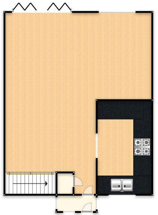 2 bedroom terraced house to rent - floorplan