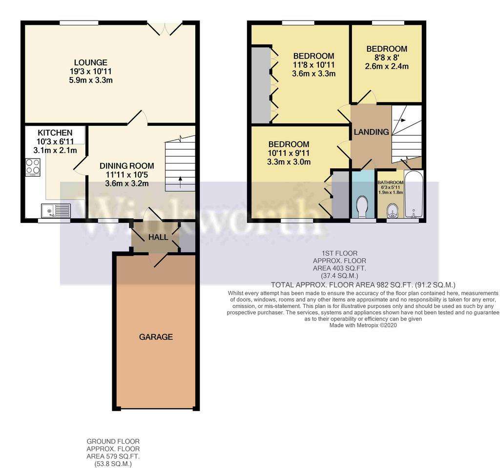 3 bedroom terraced house to rent - floorplan