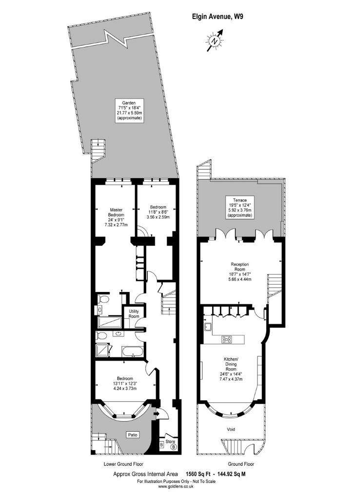 3 bedroom flat to rent - floorplan