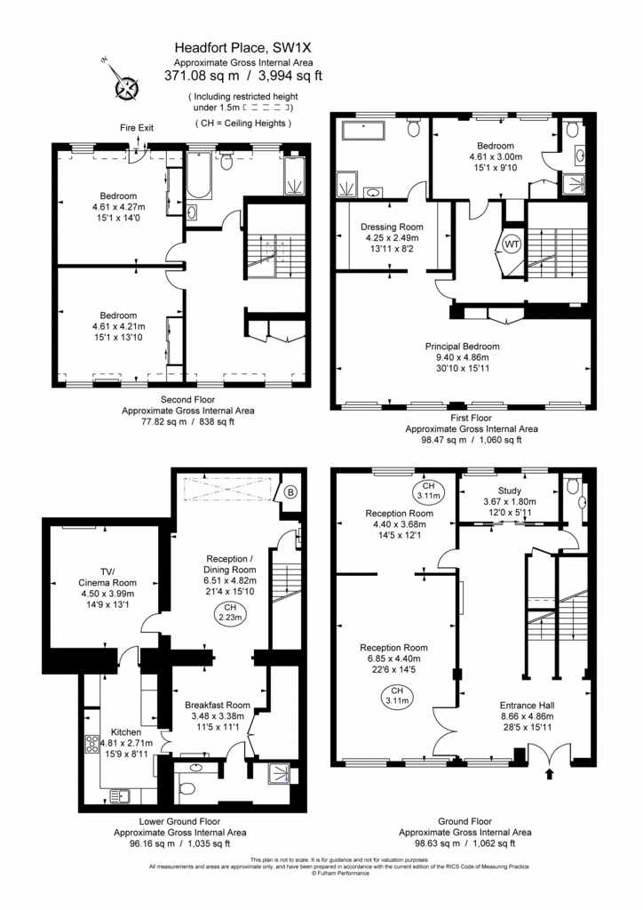 4 bedroom terraced house to rent - floorplan