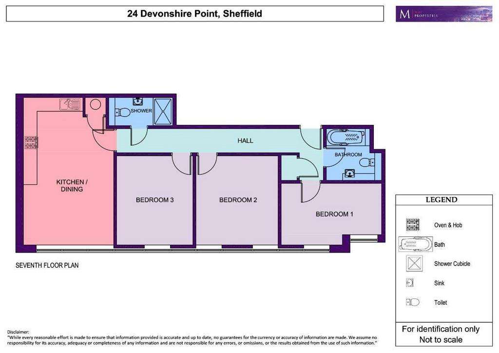 3 bedroom flat to rent - floorplan