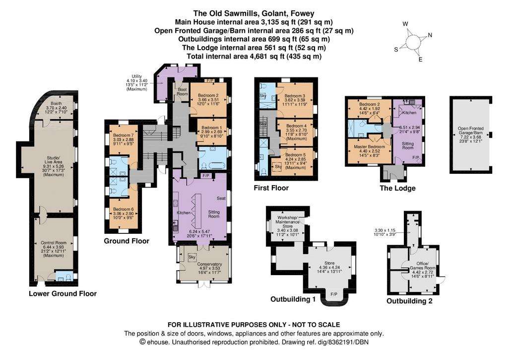 7 bedroom detached house for sale - floorplan