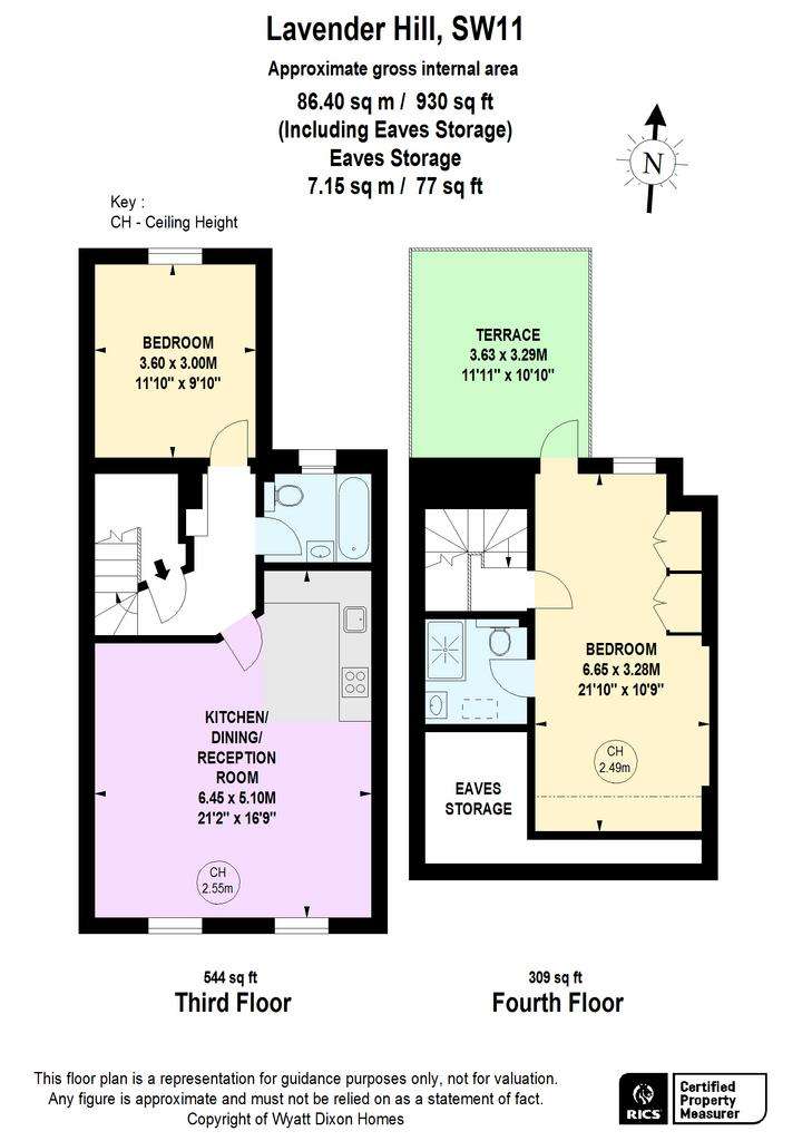 2 bedroom flat to rent - floorplan