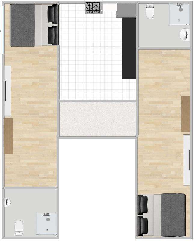 2 bedroom flat to rent - floorplan