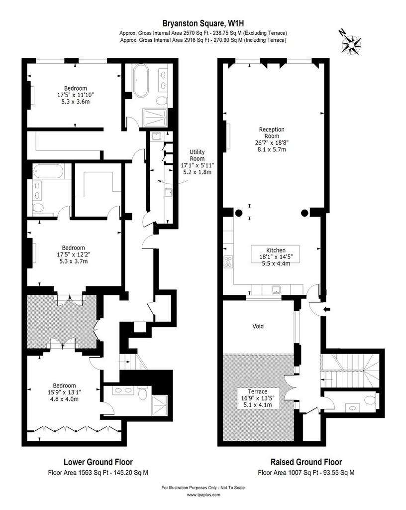 3 bedroom maisonette to rent - floorplan