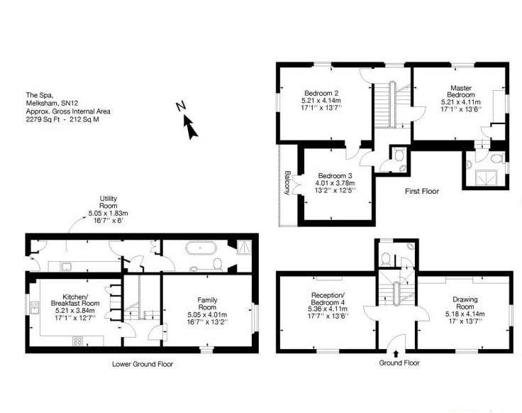 4 bedroom semi-detached villa to rent - floorplan