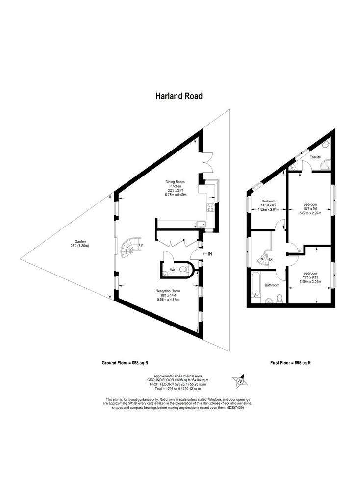 3 bedroom detached house to rent - floorplan