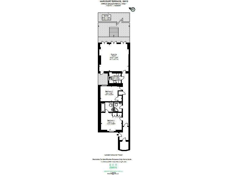 2 bedroom flat to rent - floorplan