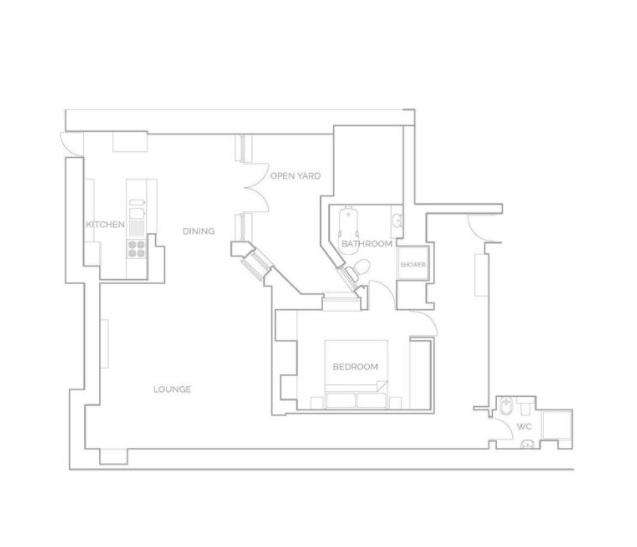 1 bedroom flat to rent - floorplan