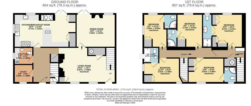 5 bedroom cottage for sale - floorplan