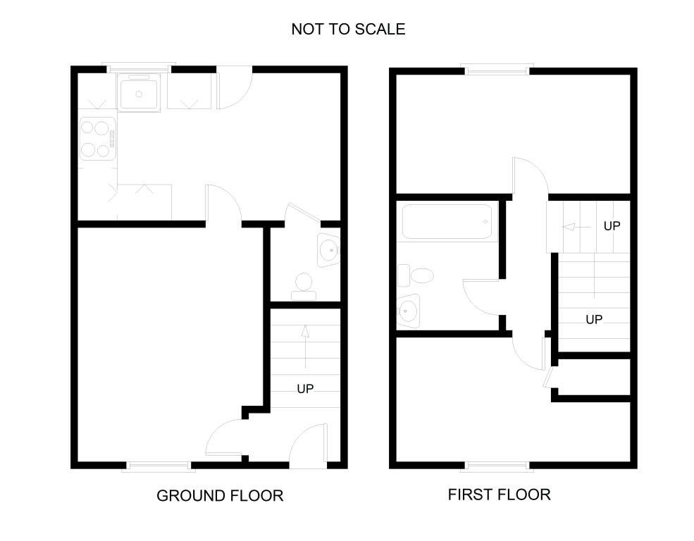 2 bedroom house to rent - floorplan