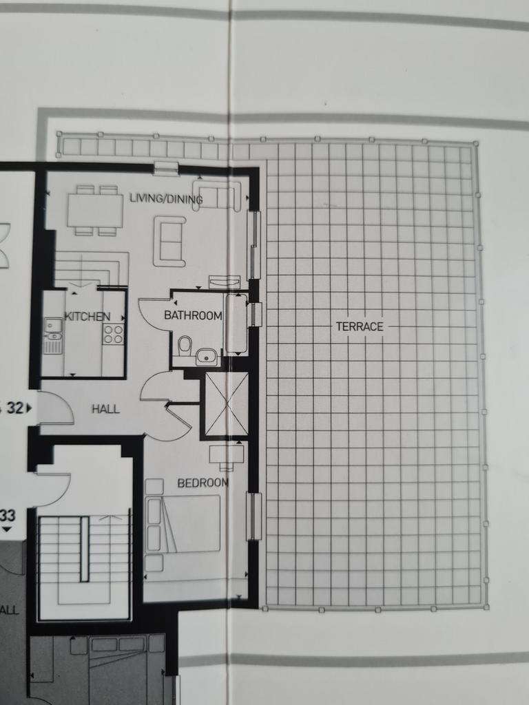 1 bedroom penthouse apartment to rent - floorplan