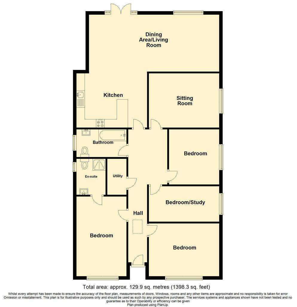 5 bedroom bungalow for sale - floorplan