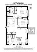 2 bedroom flat to rent - floorplan