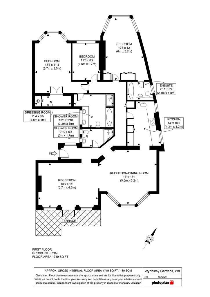 3 bedroom flat to rent - floorplan