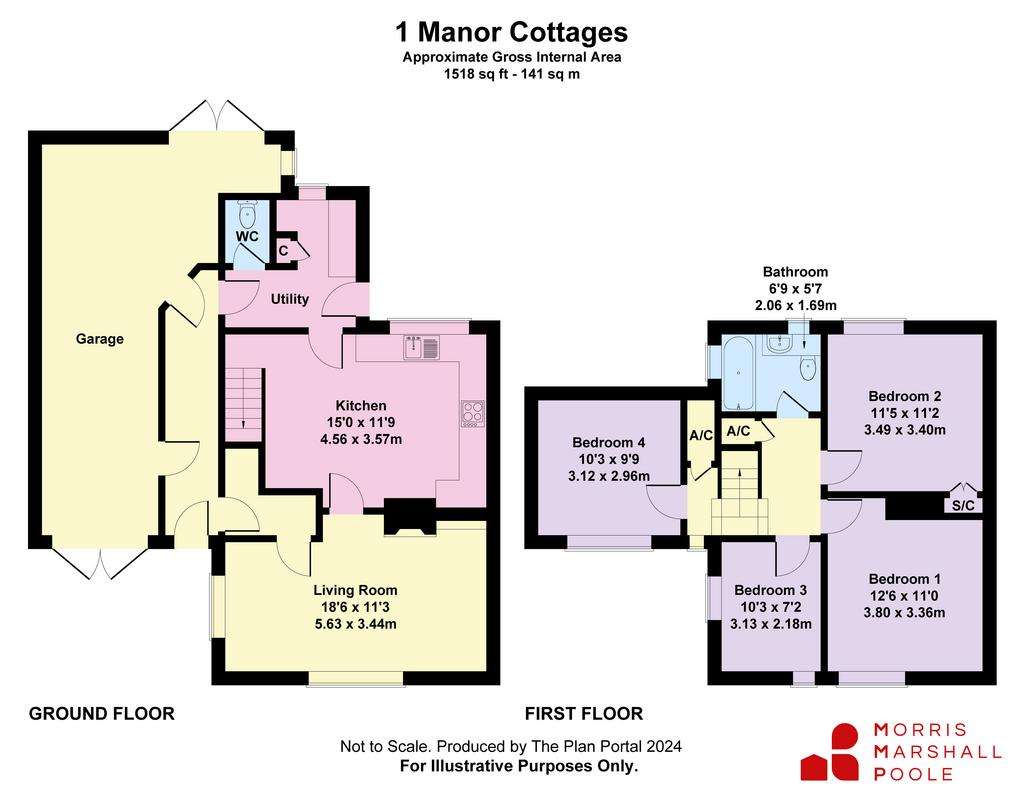 4 bedroom end of terrace house to rent - floorplan