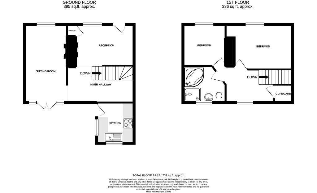 2 bedroom character property to rent - floorplan