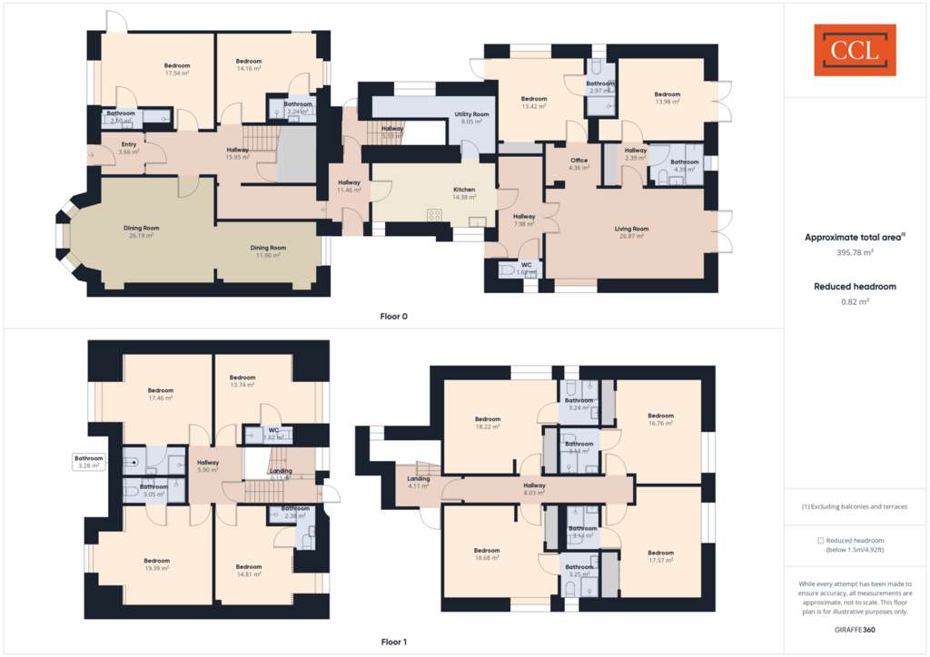 12 bedroom guest house for sale - floorplan