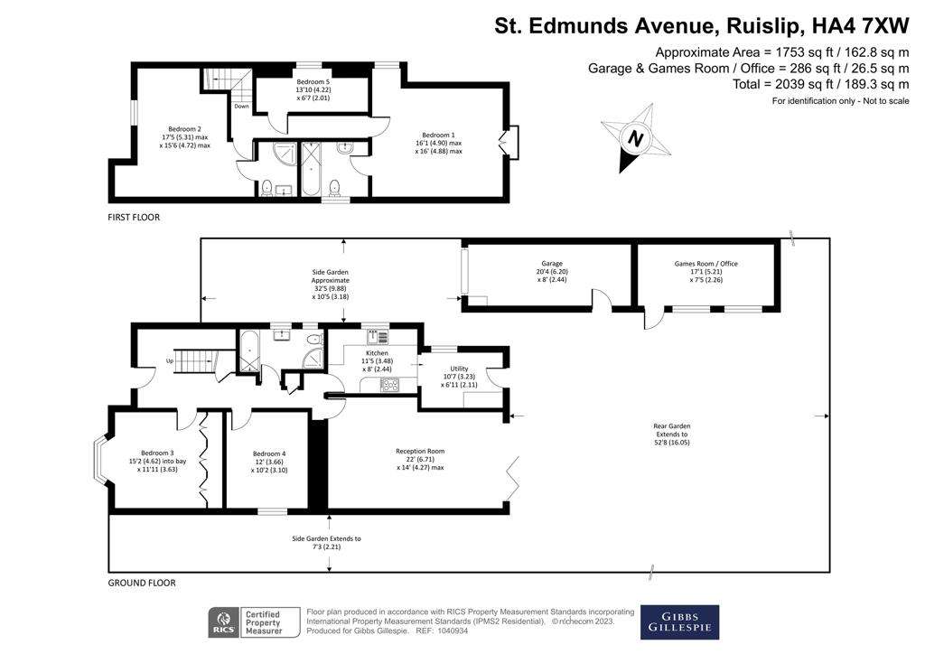 5 bedroom bungalow for sale - floorplan