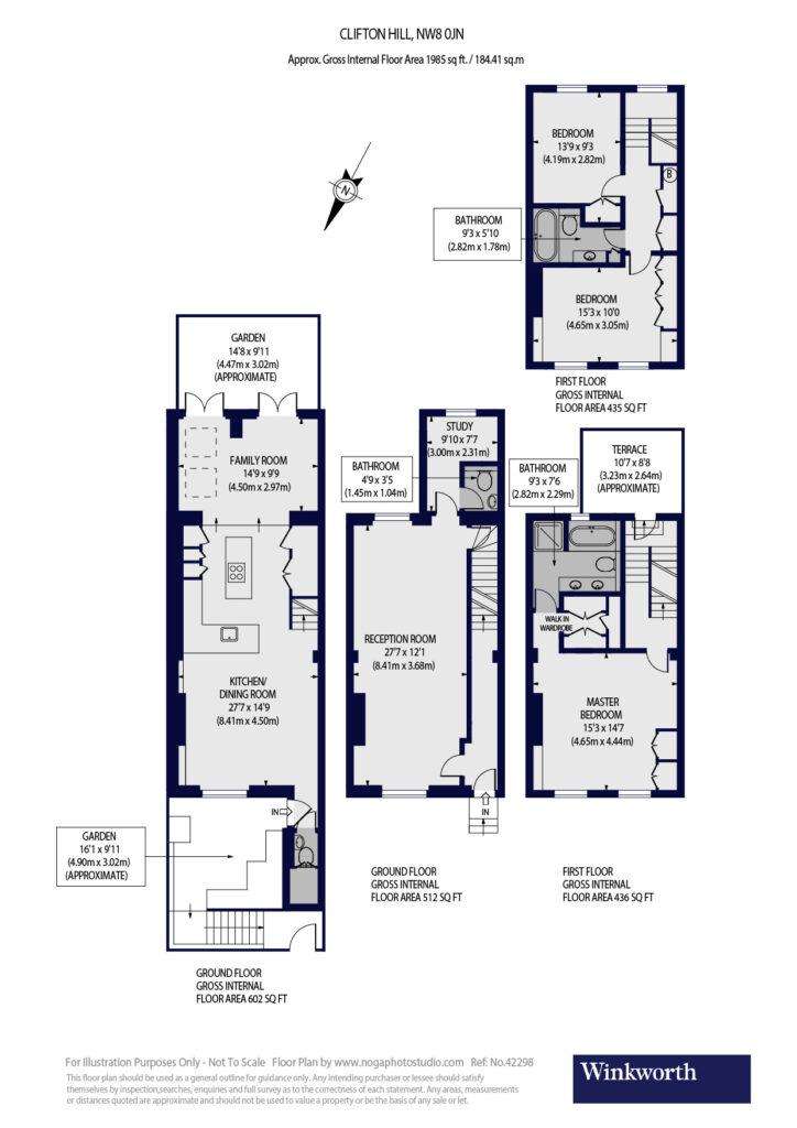 3 bedroom terraced house to rent - floorplan