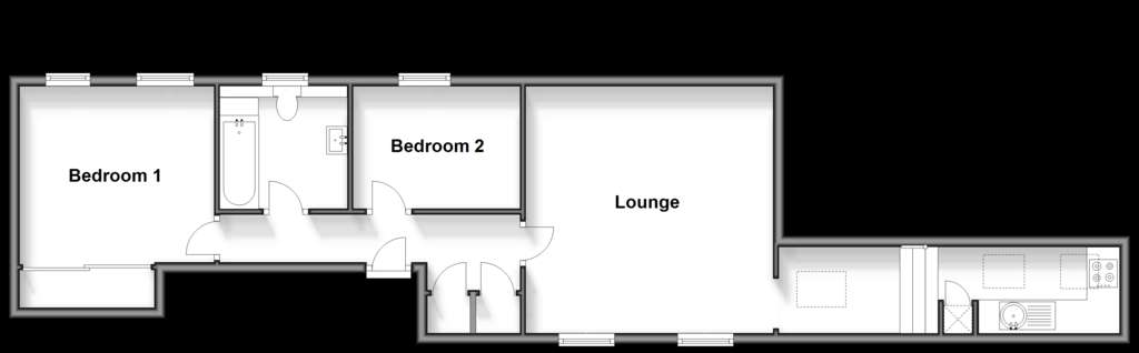 2 bedroom flat for sale - floorplan