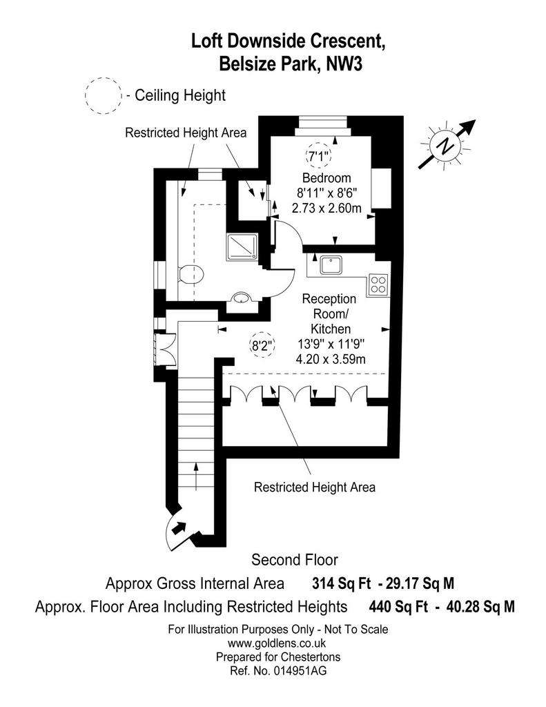 1 bedroom flat to rent - floorplan