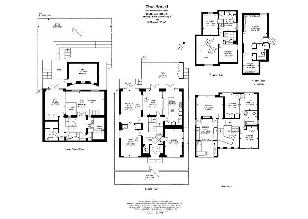 6 bedroom detached house to rent - floorplan