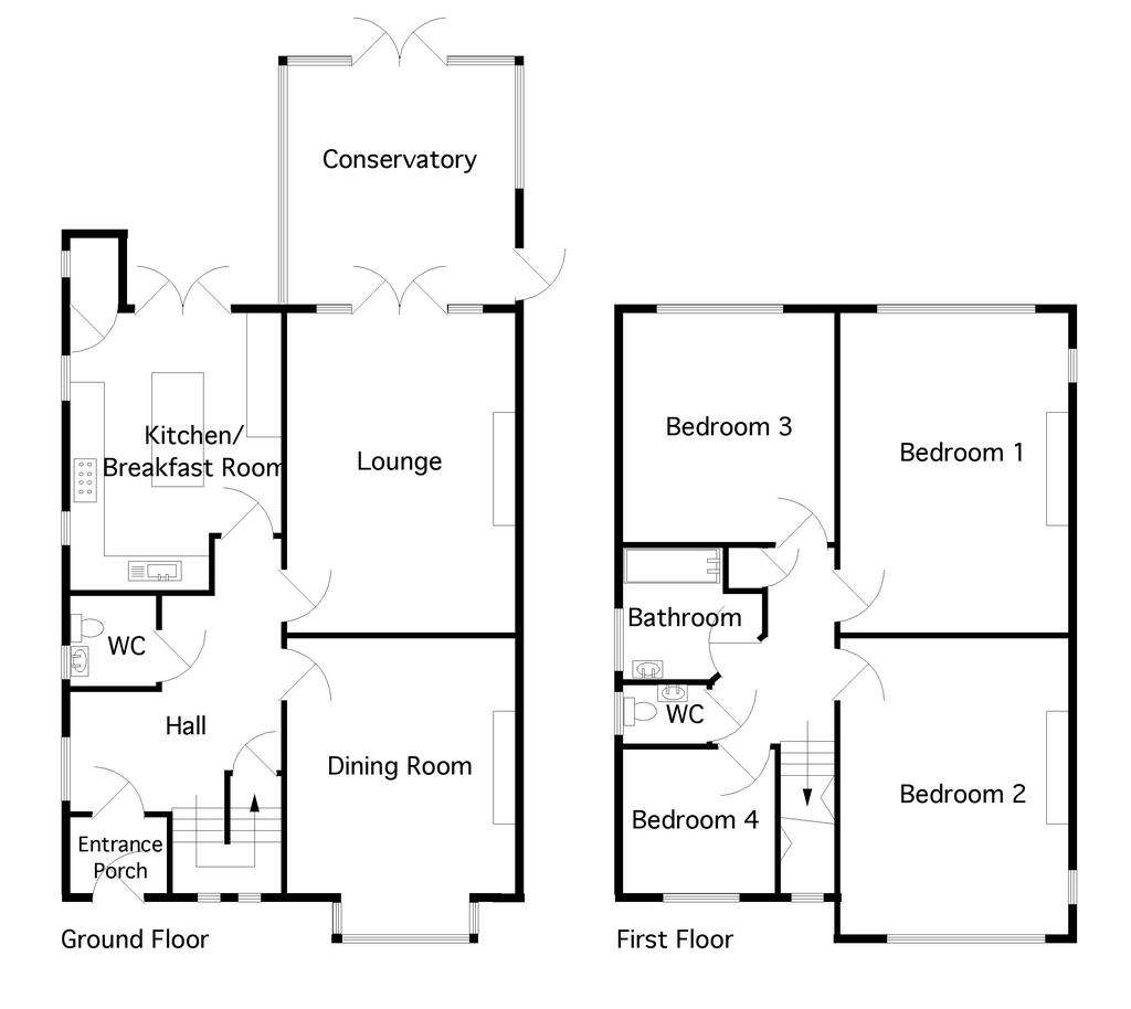 4 bedroom detached house for sale - floorplan