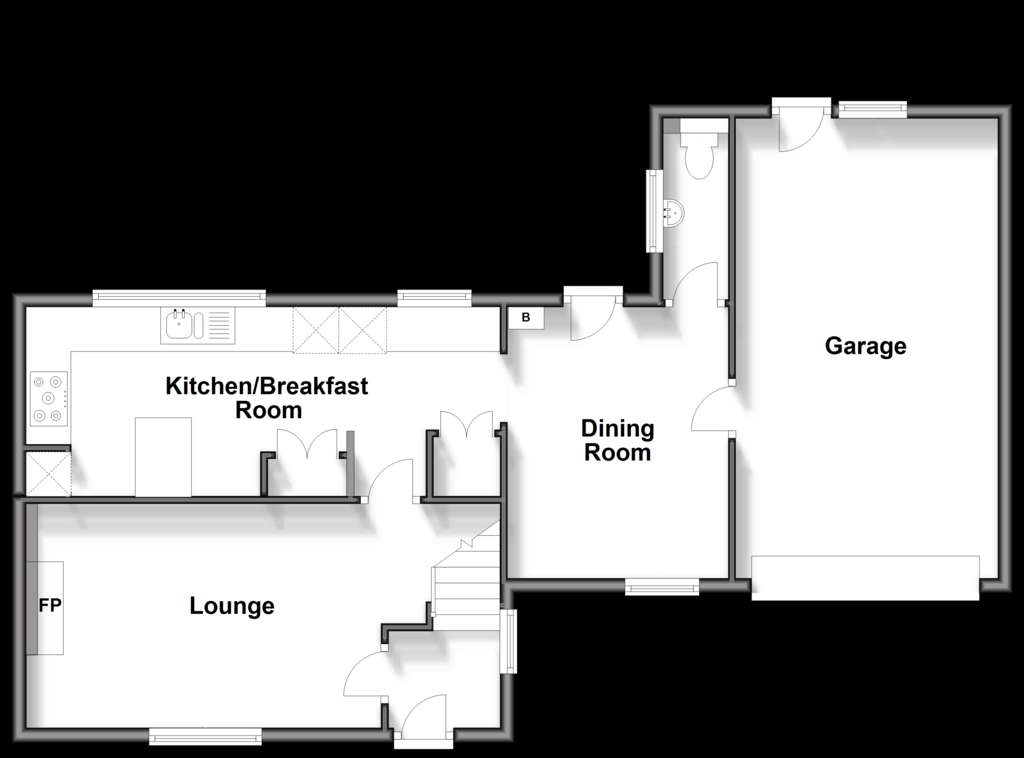 3 bedroom semi-detached house for sale - floorplan