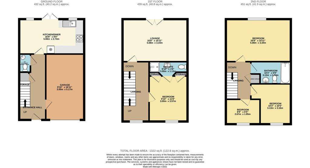 4 bedroom terraced house to rent - floorplan