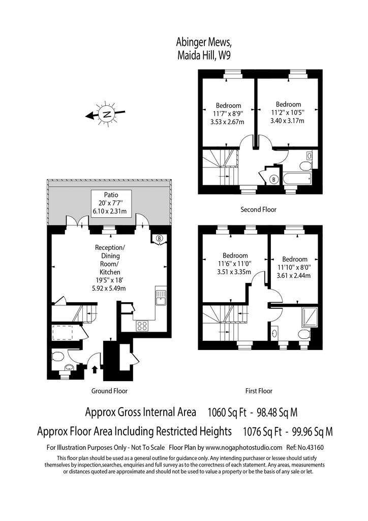 4 bedroom mews house for sale - floorplan