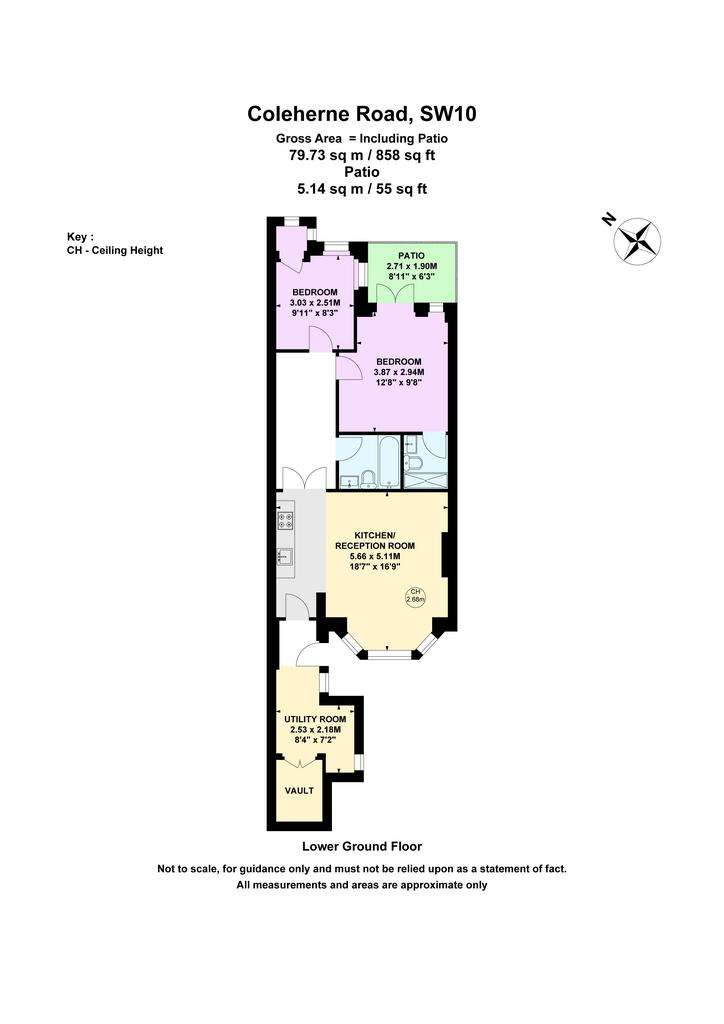 2 bedroom flat to rent - floorplan