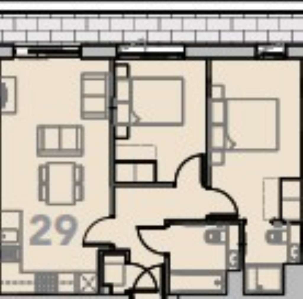 2 bedroom flat to rent - floorplan