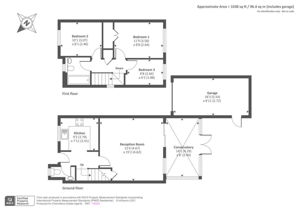 3 bedroom detached house to rent - floorplan