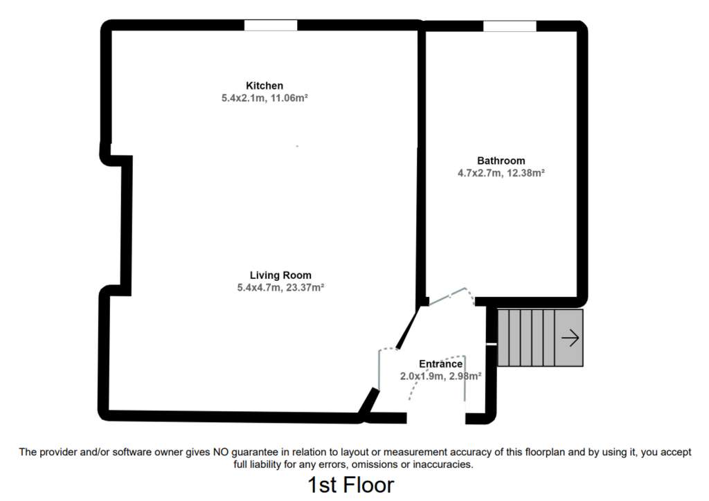 2 bedroom flat to rent - floorplan