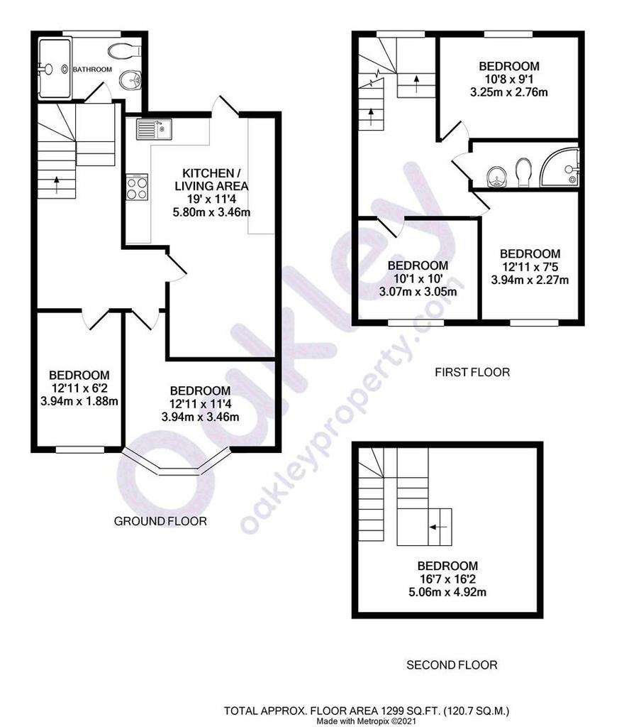 6 bedroom maisonette for sale - floorplan