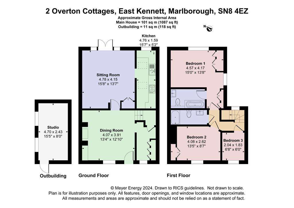 3 bedroom terraced house to rent - floorplan