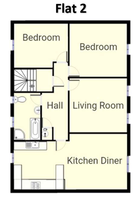 5 bedroom terraced house for sale - floorplan