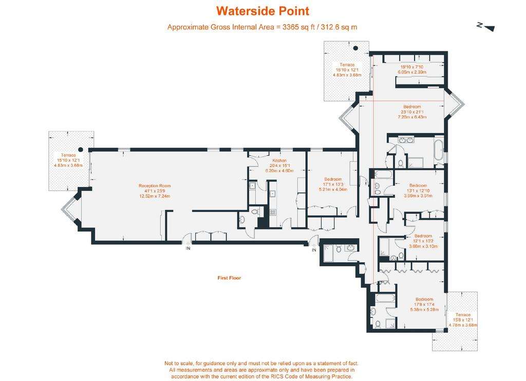 5 bedroom flat to rent - floorplan