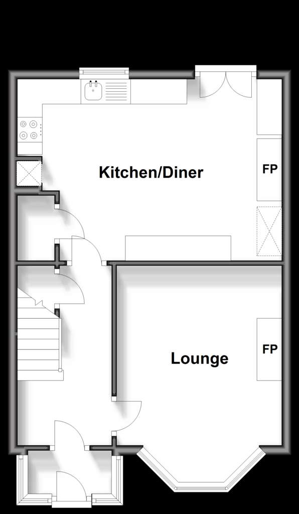 7 bedroom terraced house for sale - floorplan
